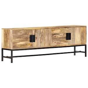 TV stolek 140 x 30 x 50 cm masivní mangovníkové dřevo