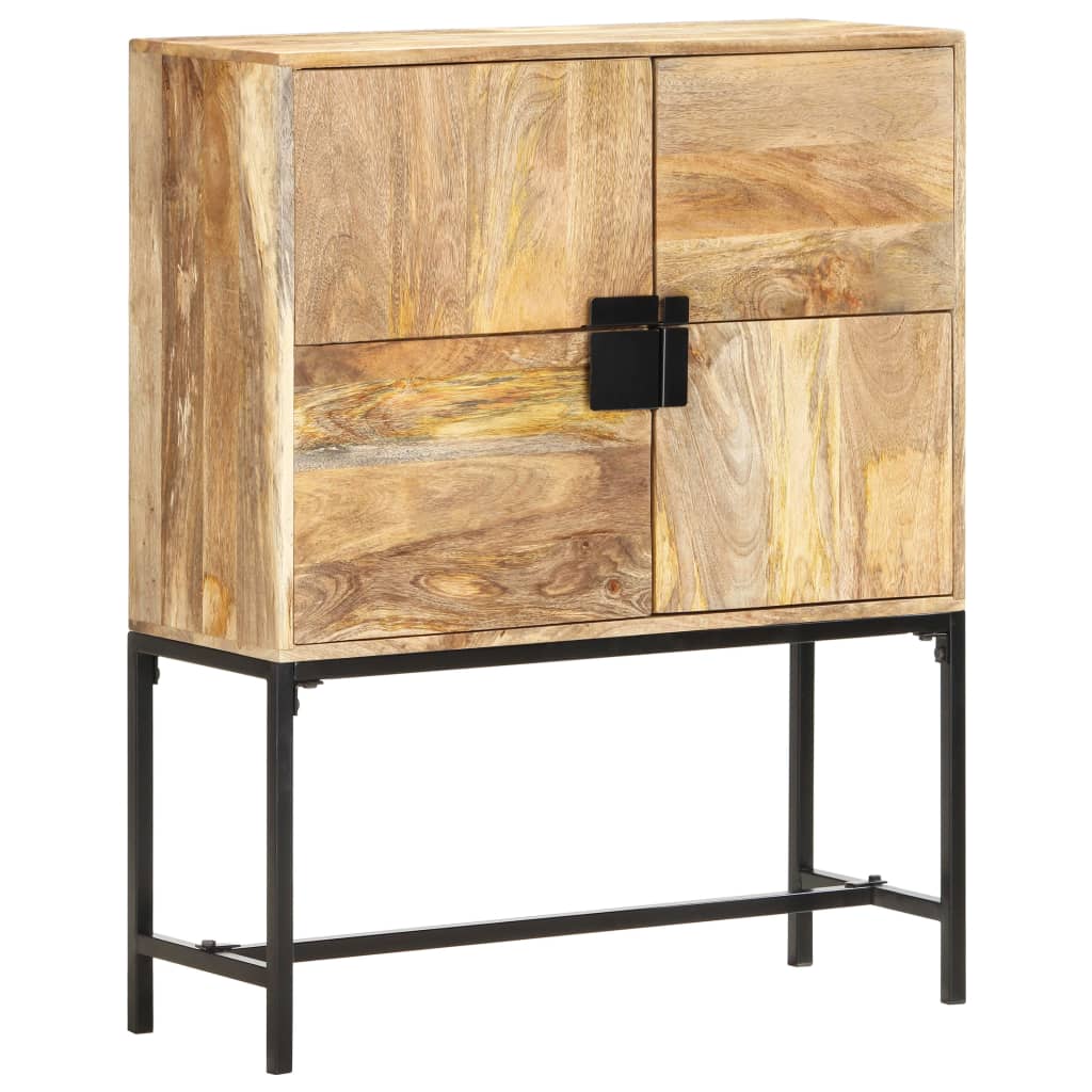 Hoge kast 80x30x100 cm massief mangohout image 13