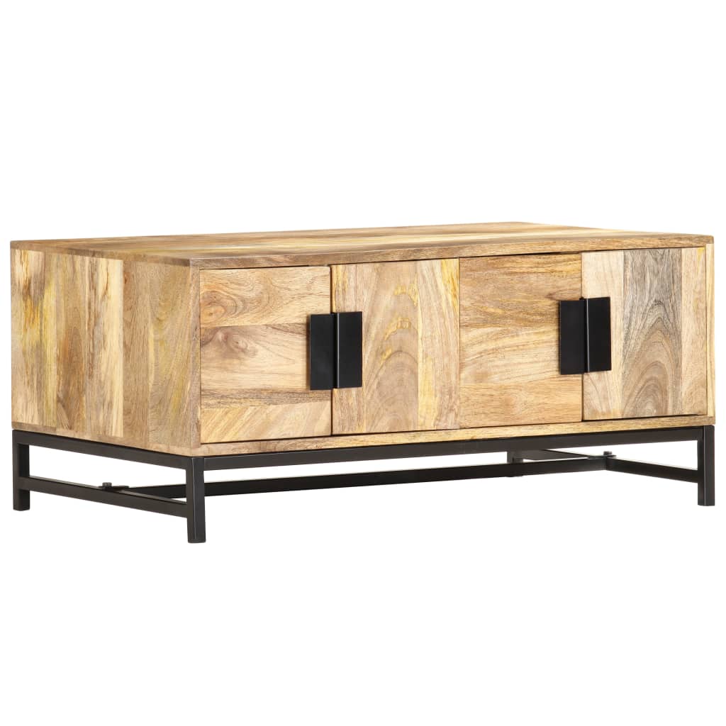 Salontafel 90x55x40 cm massief mangohout image 13