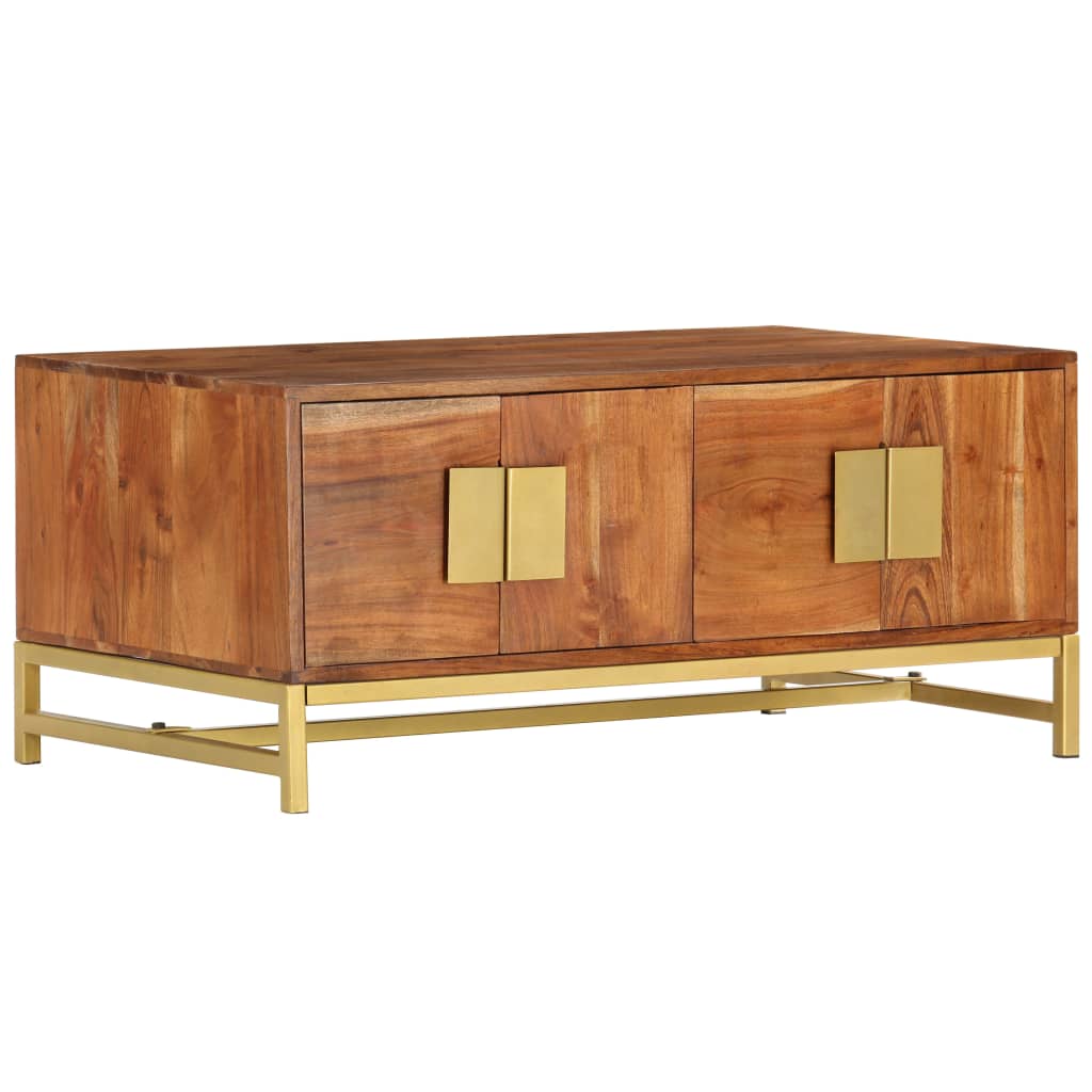 Măsuță de cafea, 90 x 55 x 40 cm, lemn masiv de acacia