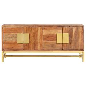 vidaXL Маса за кафе, 90x55x40 см, акациево дърво масив