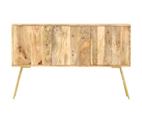 vidaXL Sideboard 118x30x75 cm Solid Mango Wood