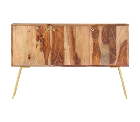 vidaXL Sideboard 46.5"x11.8"x29.5" Solid Sheesham Wood
