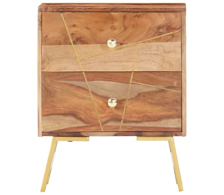 vidaXL Table de chevet 40x30x50 cm Bois massif