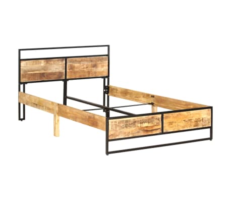 vidaXL Lovos rėmas, 120x200cm, neapdorotos mango medienos masyvas