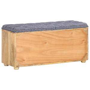 Lavice do předsíně 100 x 35 x 47 cm masivní mangovníkové dřevo - obrázek 3