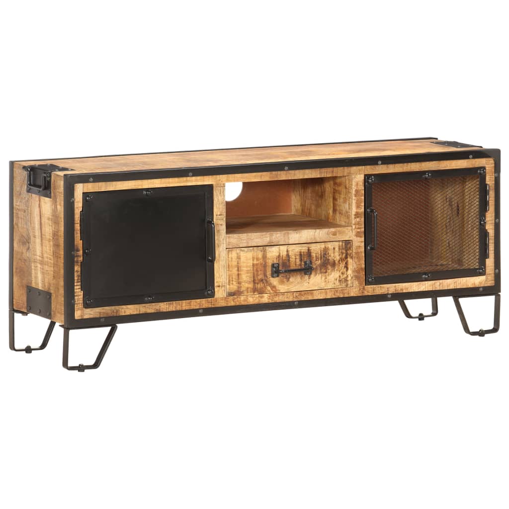 

vidaXL TV Cabinet 47.2"x12.2"x18.1" Solid Rough Mango Wood