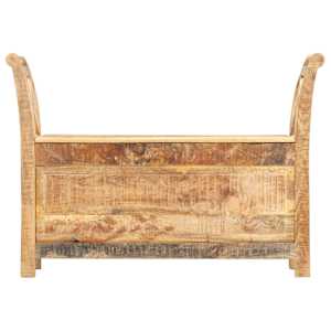 Lavice do předsíně 103 x 33 x 72 cm masivní mangovníkové dřevo - obrázek 2