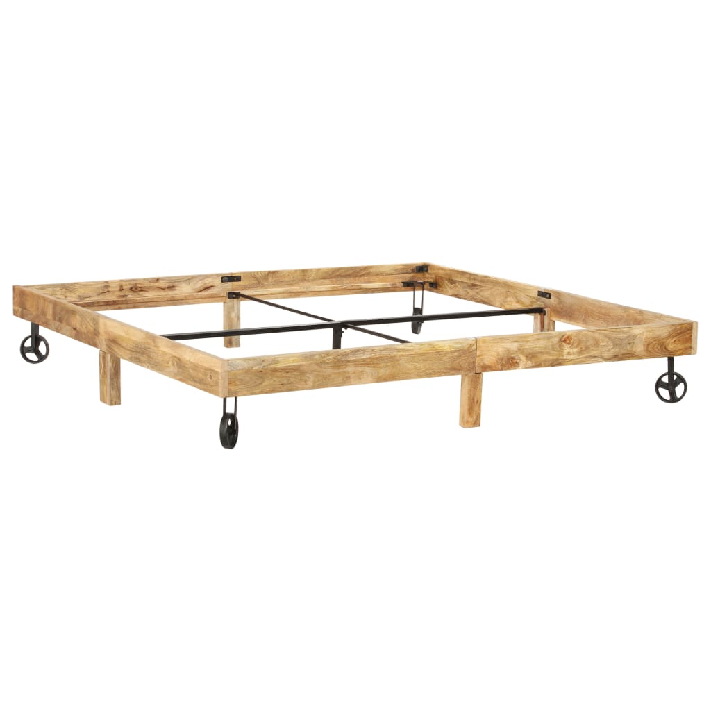 vidaXL Bedframe massief mangohout 200x200 cm afbeelding