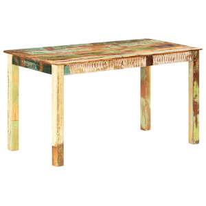 Jídelní stůl masivní recyklované dřevo 140 x 70 x 76 cm - obrázek 11
