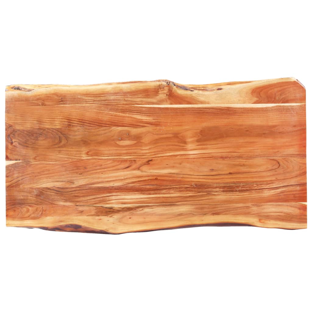 Eetkamertafel met natuurlijke randen 3,8 cm 200 cm acaciahout