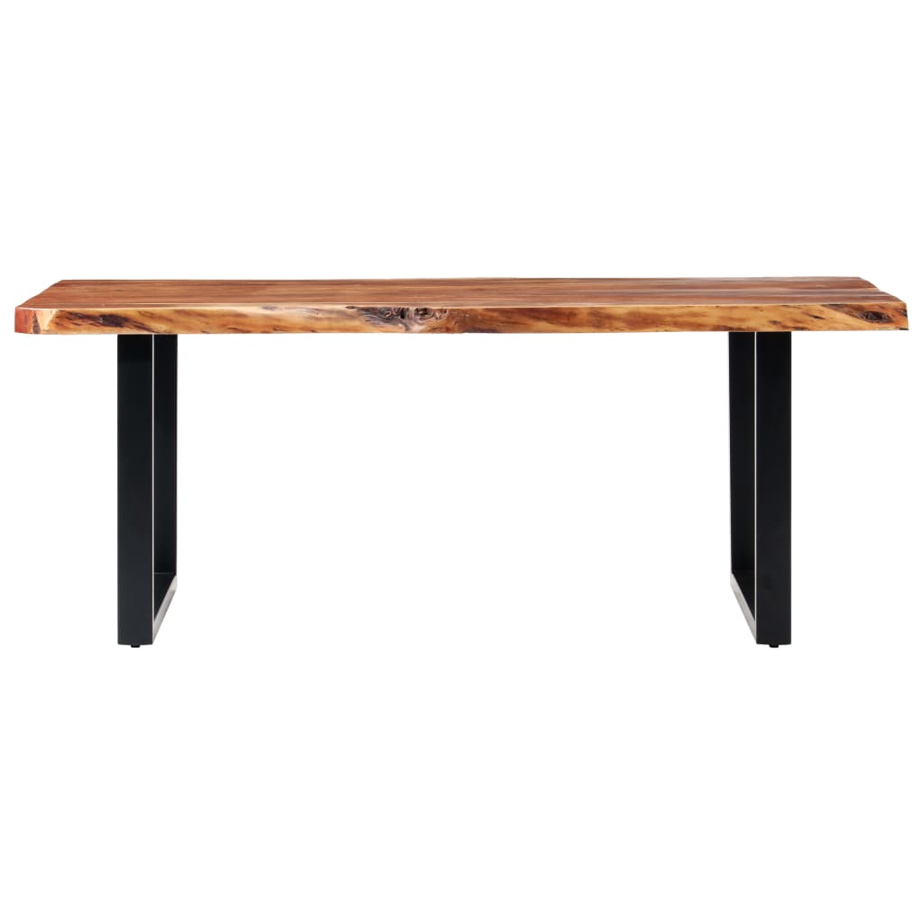 

vidaXL Eetkamertafel met natuurlijke randen 6 cm 200 cm acaciahout
