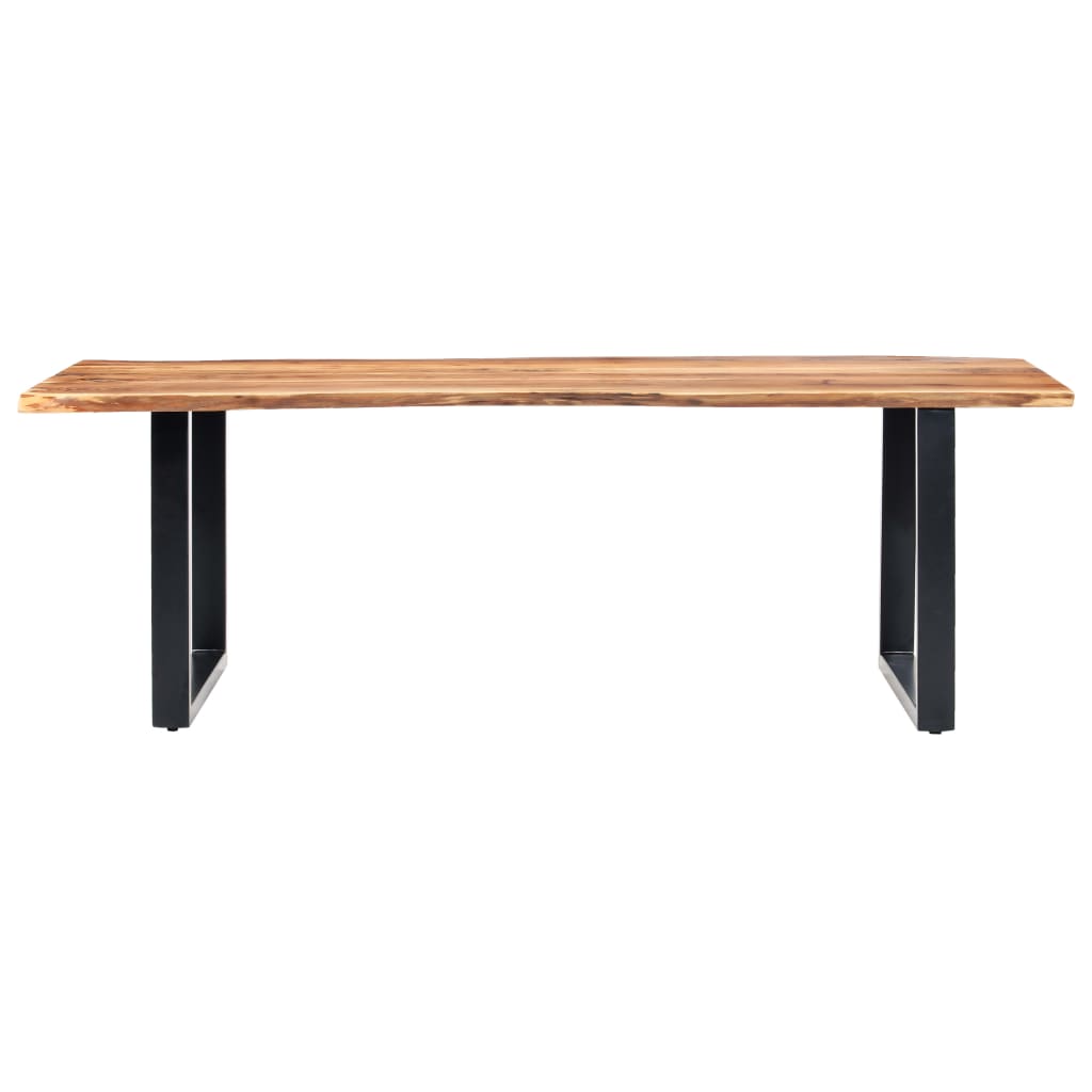 

vidaXL Eetkamertafel met natuurlijke randen 3,8 cm 220 cm acaciahout
