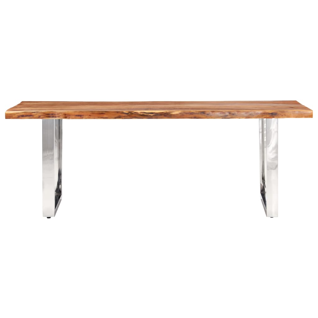 

vidaXL Eetkamertafel met natuurlijke randen 6 cm 220 cm acaciahout