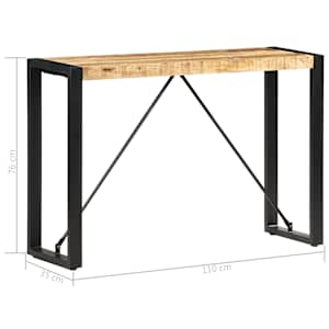 Konzolový stolek 110 x 35 x 76 cm masivní mangovníkové dřevo - obrázek 5