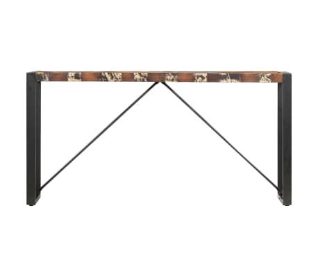 vidaXL Wandtafel 150x35x76 cm massief gerecycled hout