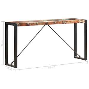 Konzolový stolek 150 x 35 x 76 cm masivní recyklované dřevo - obrázek 5