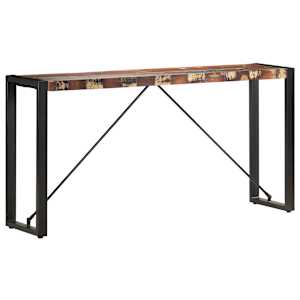 Konzolový stolek 150 x 35 x 76 cm masivní recyklované dřevo - obrázek 8