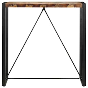 vidaXL Table de bar 110x60x110 cm Bois massif de r&eacute;cup&eacute;ration