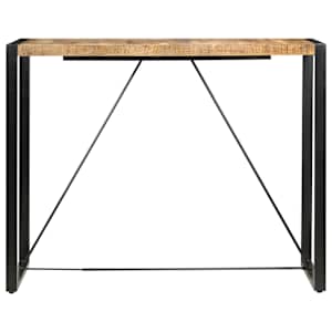 Barový stůl 140 x 70 x 110 cm masivní mangovníkové dřevo - obrázek 2