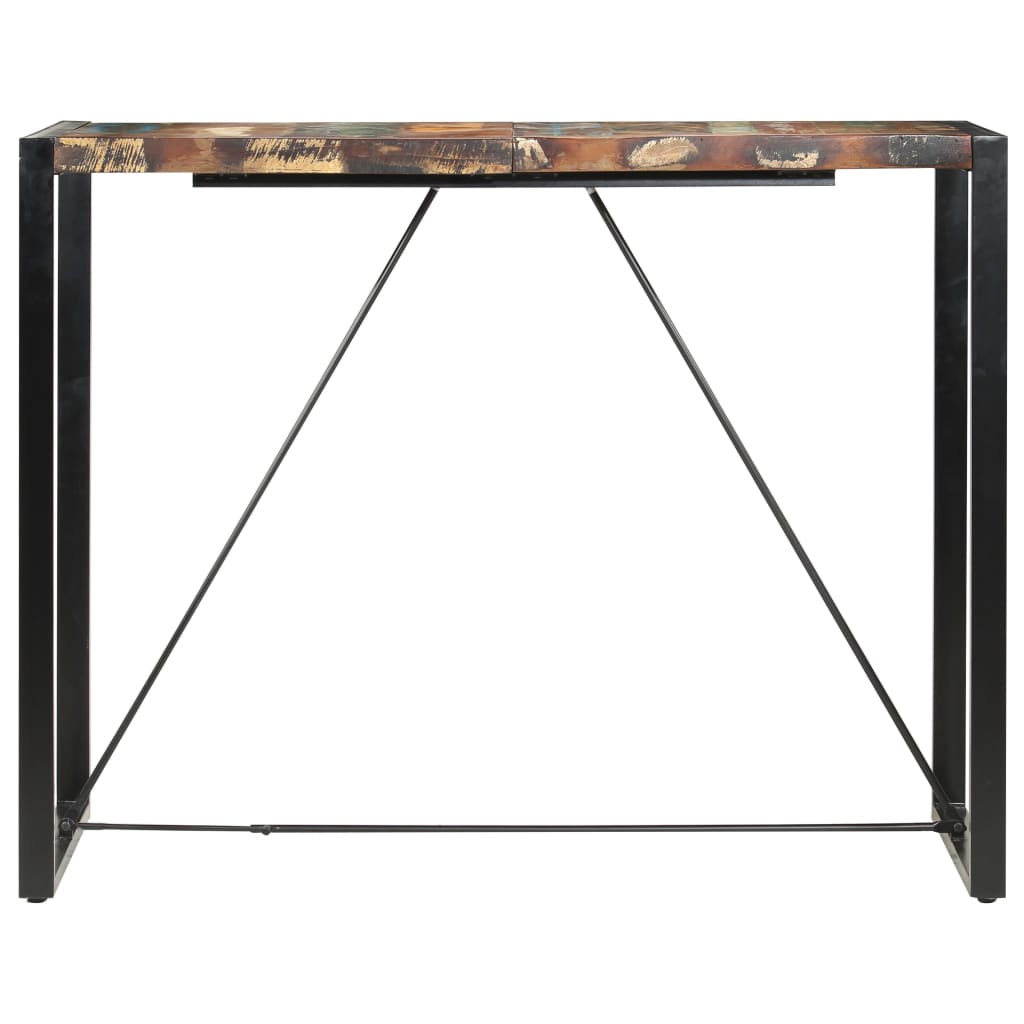 vidaXL Bar Table 140x70x110 cm Solid Reclaimed Wood