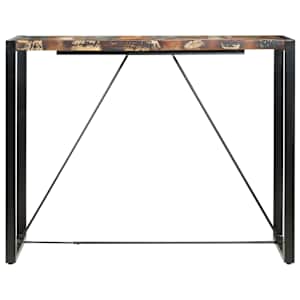 vidaXL Baro stalas, 140x70x110cm, perdirbtos medienos masyvas