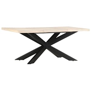 Jídelní stůl 180 x 90 x 76 cm masivní bělené mangovníkové dřevo - obrázek 8