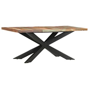 vidaXL s&ouml;&ouml;gilaud, 180 x 90 x 76 cm, toekas taaskasutatud puit