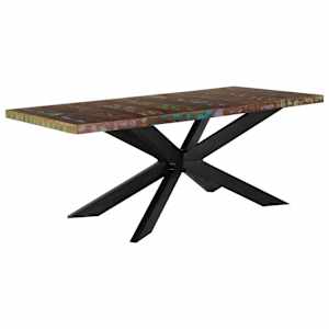 vidaXL s&ouml;&ouml;gilaud, 180 x 90 x 76 cm, toekas taaskasutatud puit
