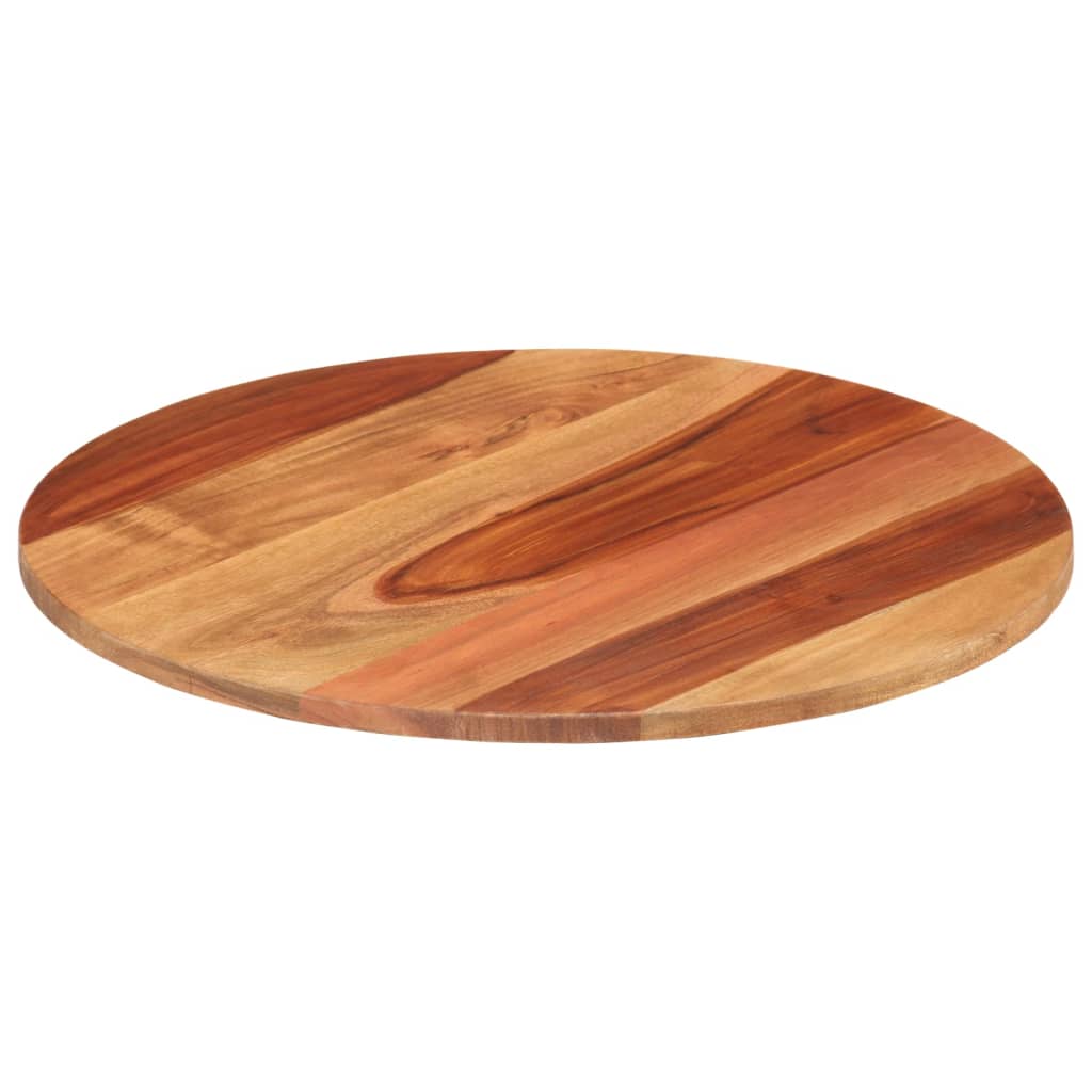 Stolní deska masivní sheeshamové dřevo kulatá 15–16 mm 40 cm