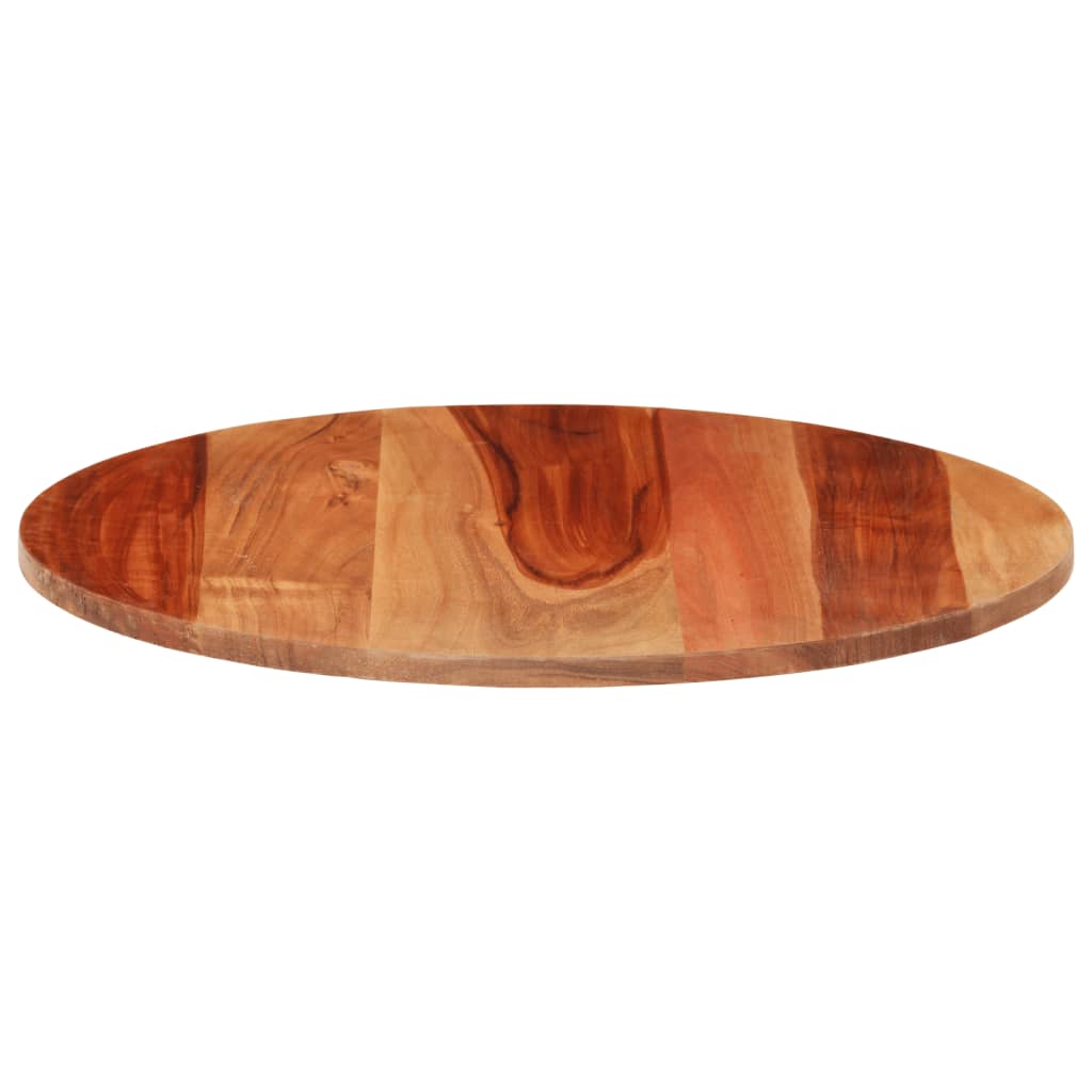 Stolní deska masivní sheeshamové dřevo kulatá 15–16 mm 40 cm