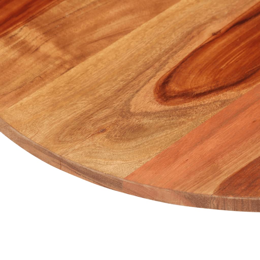 vidaXL Table Top Solid Sheesham Wood Round 15-16 mm 50 cm