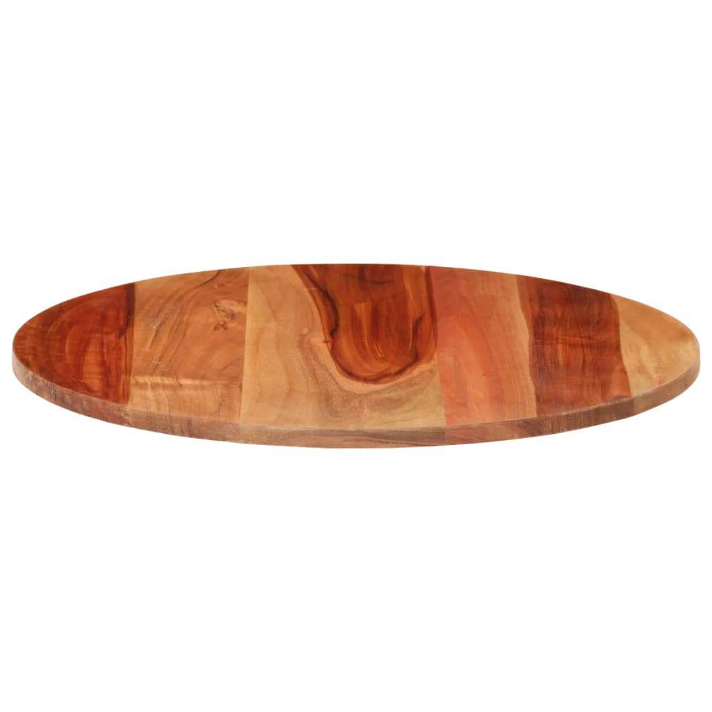 Stolní deska masivní sheeshamové dřevo kulatá 15–16 mm 50 cm