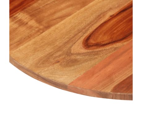 vidaXL Table Top Solid Sheesham Wood Round 15-16 mm 50 cm