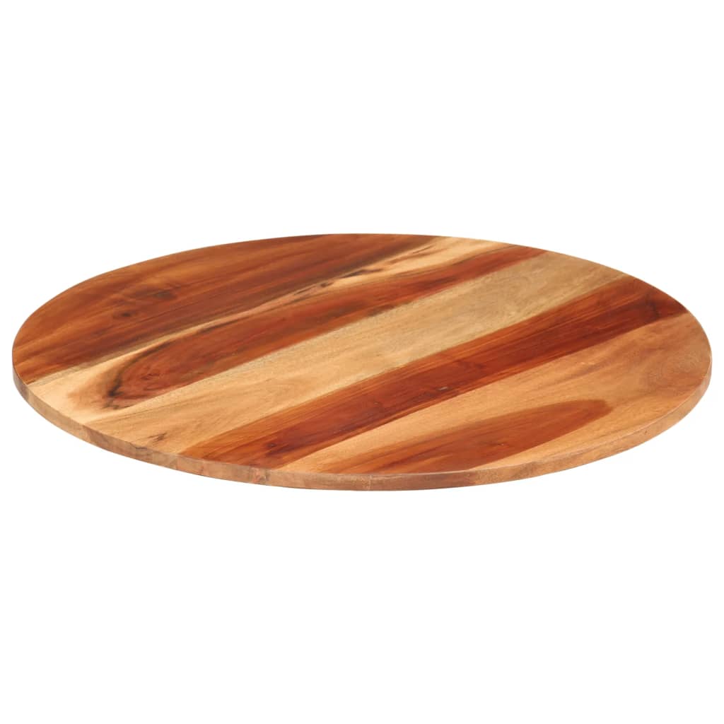 vidaXL Table Top Solid Wood Acacia Round 15-16 mm 60 cm