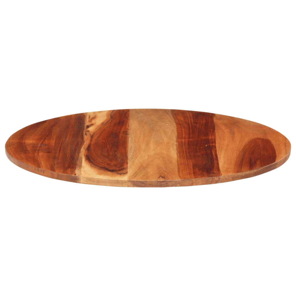 Stolní deska masivní sheeshamové dřevo kulatá 15–16 mm 60 cm
