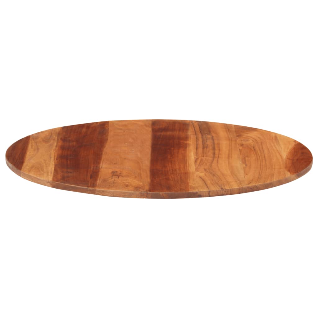 Stolní deska masivní sheeshamové dřevo kulatá 15–16 mm 70 cm