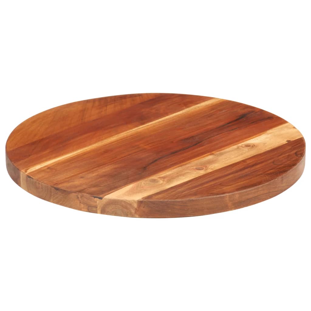 

vidaXL Tafelblad rond 25-27 mm 40 cm massief sheeshamhout