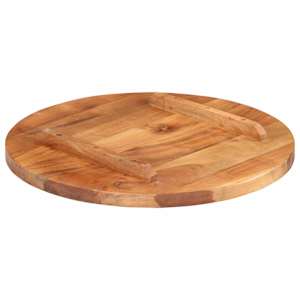 Stolní deska masivní akáciové dřevo kulatá 25–27 mm 50 cm - obrázek 3