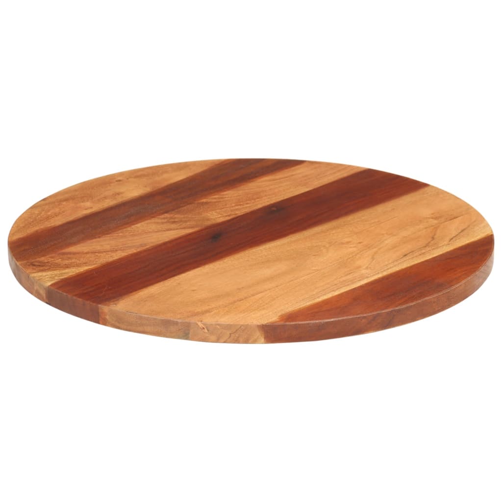 vidaXL Blat de masă, 60 cm, lemn masiv de sheesham, rotund, 25-27 mm