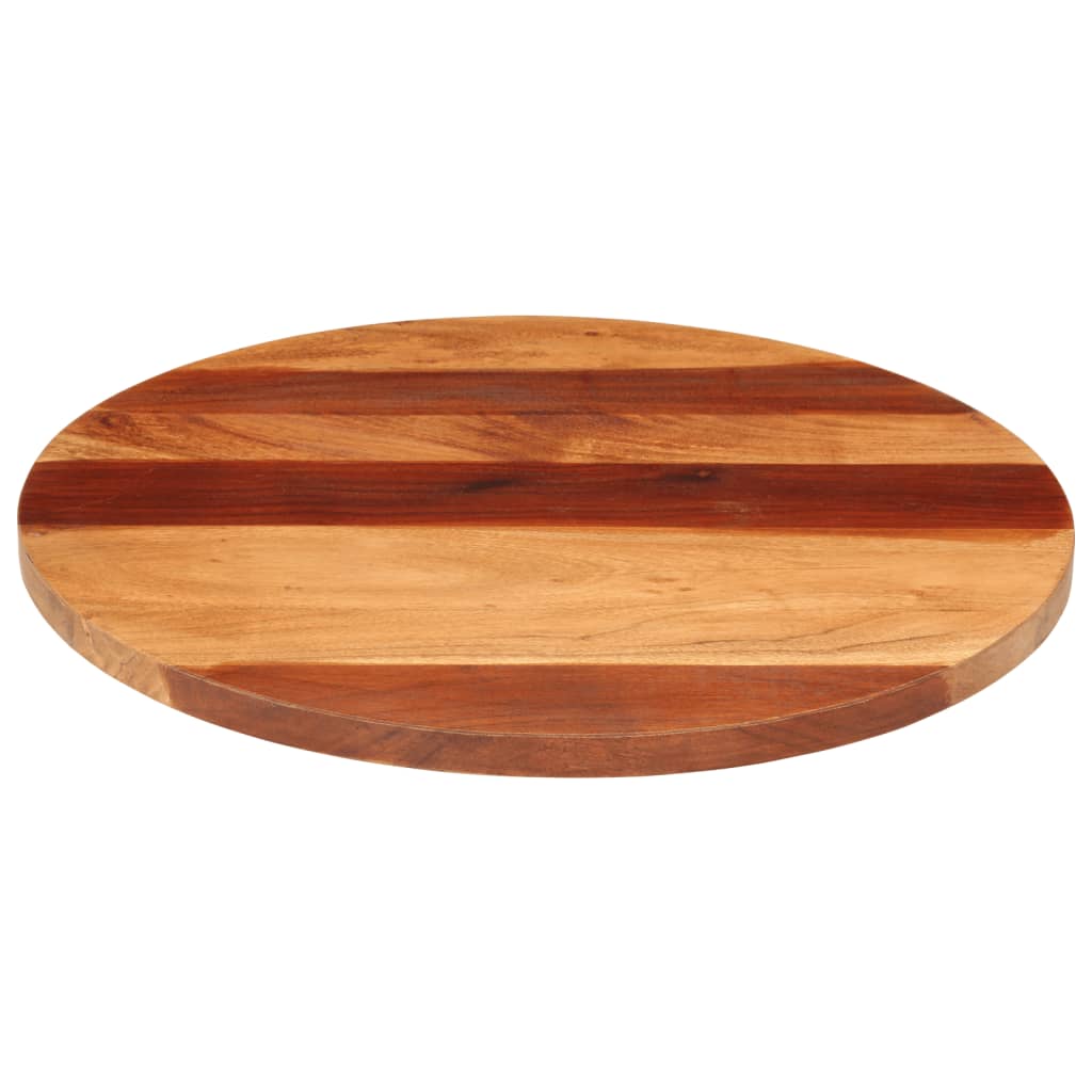 Stolní deska masivní sheeshamové dřevo kulatá 25–27 mm 60 cm