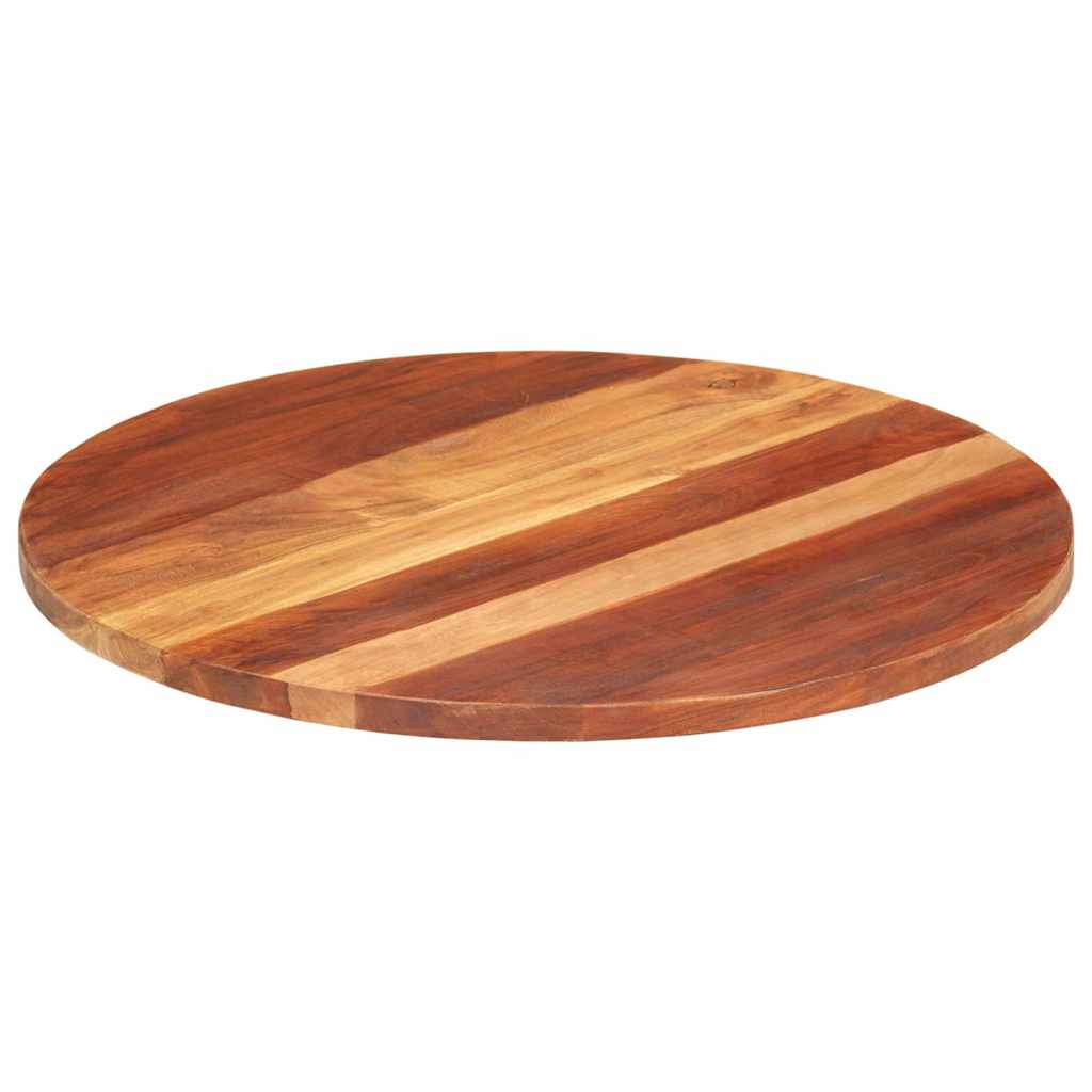 vidaXL Blat de masă rotund, 70 cm, 25-27 mm, lemn masiv acacia