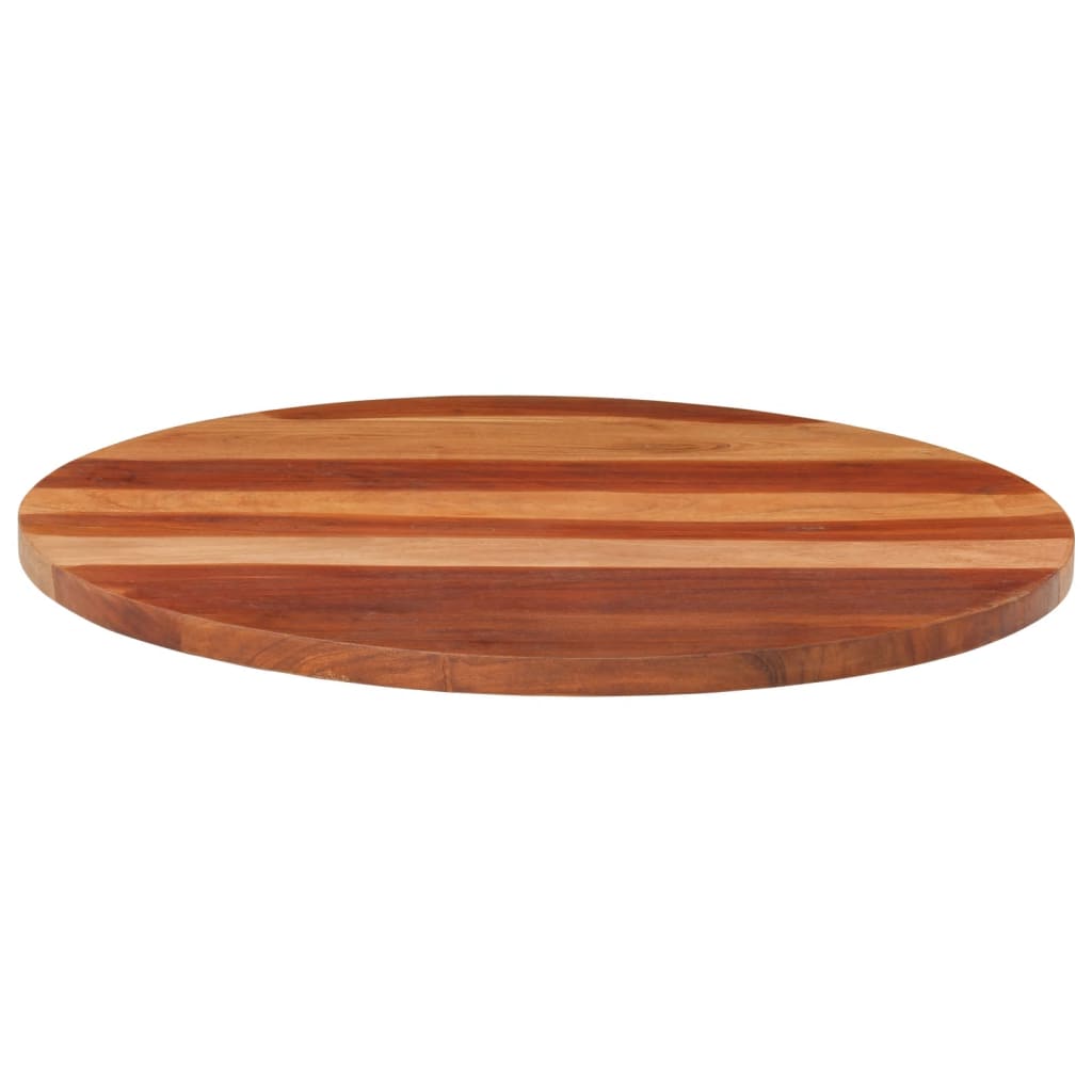 Stolní deska masivní sheeshamové dřevo kulatá 25–27 mm 70 cm