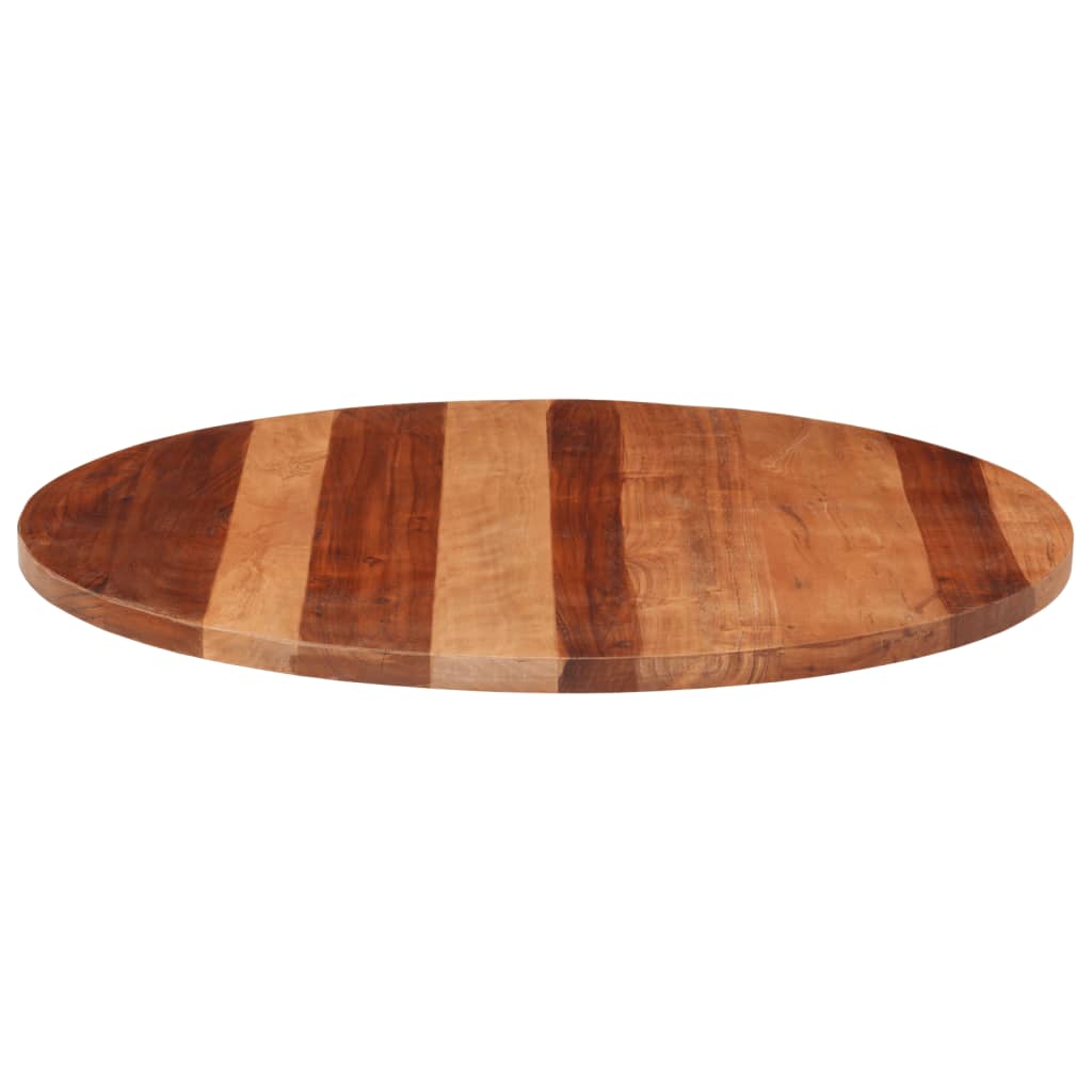 Stolní deska masivní sheeshamové dřevo kulatá 25–27 mm 80 cm