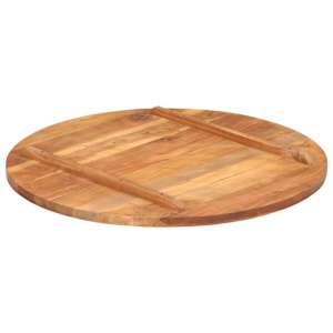 Stolní deska masivní akáciové dřevo kulatá 25–27 mm 80 cm - obrázek 3