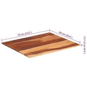 Stolní deska masivní akáciové dřevo 15–16 mm 60 x 70 cm - obrázek 8