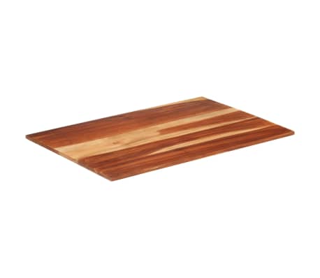 vidaXL Tampo de mesa madeira de sheesham maciça 15-16 mm 60x90 cm