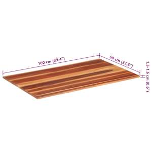 Stolní deska masivní akáciové dřevo 15–16 mm 60 x 100 cm - obrázek 8