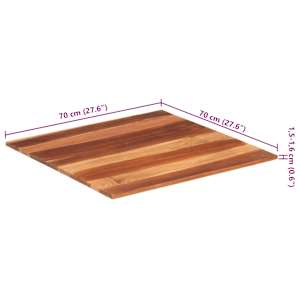 Stolní deska masivní akáciové dřevo 15–16 mm 70 x 70 cm - obrázek 8