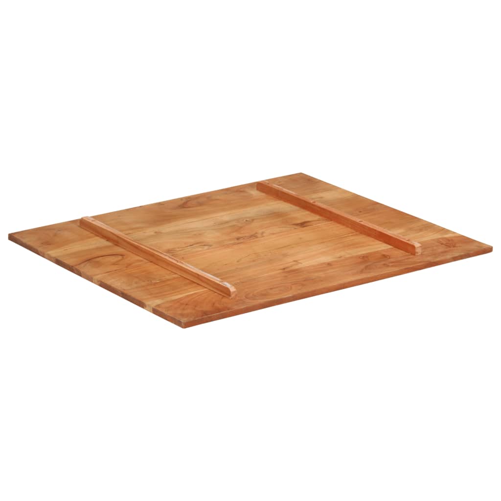 Stolní deska masivní sheeshamové dřevo 15–16 mm 70 x 80 cm